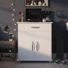 Armário Multiuso com 2 Portas e Gaveta Design Compacto e Funcional para Diversos Espaços