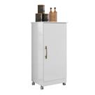 Armário Multiuso Cozinha Lavanderia com Rodízios Lisa M07 Branco - Mpozenato Armário Multiuso Cozinha Lavanderia com Rodízios Lisa M07 Branco - Mpozenato