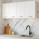 Armário Multiuso de Parede com 4 Portas Ideal para Organização
