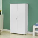 Armário Multiuso Ditália 2 Portas com Rodízios AR-70 Branco