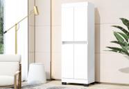 Armário Multiuso Escritório Quarto 4 Portas Toquio Branco - Rede Móveis