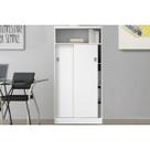 Armário Multiuso Juvenil 528 c/ 2 Portas de Correr Branco - Carraro