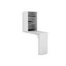 Armário Multiuso Juvenil AM3106 c/ Mesa Retrátil e 2 Prateleiras Branco - Tecno Mobili
