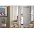 Armário Multiuso Juvenil Grife 2 Portas c/ Espelho Amêndola - Demóbile Armário Multiuso Juvenil Grife 2 Portas c/ Espelho Amêndola - Demóbile