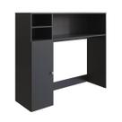 Armário Multiuso Lateral Berlim Preto Nova Móbile 122x125,3x40cm Armário Multiuso Lateral Berlim Preto Nova Móbile 122x125,3x40cm