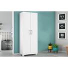 Armário Multiuso Lavanderia 626 c/ 2 Portas e Pés Branco - Carraro