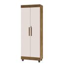 Armário Multiuso Lavanderia Com Chave 2 Portas 1,80m Texas Jequitibá / Off White J&A