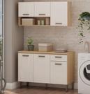 Armário Multiuso Lavanderia Modulado Área de Serviço 3 peças 63 Acquaflex Genialflex