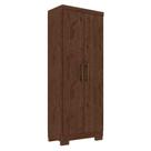 Armário Multiuso Max Plus 2 Portas 4 Prateleiras 60,9cm Jacarandá Fosco Zanzini Móveis