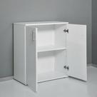 Armário Multiuso MDF Branco 75x50x25cm