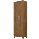Armário Multiuso Organizador 2 Portas Astrid M07 Castanho Wood - Mpozenato Armário Multiuso Organizador 2 Portas Astrid M07 Castanho Wood - Mpozenato