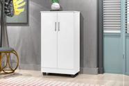 Armário / Multiuso / / Organizador / Sapateira SM 02 Portas Retrô e 04 Repartições Cor Branco Armário / Multiuso / / Organizador / Sapateira SM 02 Portas Retrô e 04 Repartições Cor Branco
