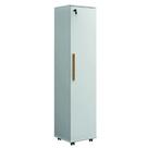 Armário Multiuso Para Quarto Com Chave e Rodízios 1 Porta Lune Branco J&A