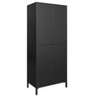 Armário Multiuso Soho 4 PT Preto