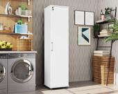 Armário Multiuso Stella Organizador 1 Porta 3 Prateleiras Lavanderia Quarto Escritório Área de Serviço .