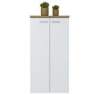 Armario Multiuso Tampo Tamburato 70cm Tok Olmo Branco Arty Olmo Branco