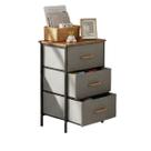 Armario Organizador Comoda 3 Gavetas Porta Objetos Roupa Livro Sapato Closet Casa Sala Quarto Banheiro