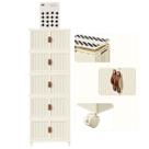 Armario Organizador Dobravel 5 Andares Empilhavel Organizaçao Roupa Objetos Decoraçao Sala Quarto Banheiro Cozinha