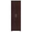 Armário Organizador Multiuso Sabrina 2 Portas e 6 Nichos Castanho - Desk Design Armário Organizador Multiuso Sabrina 2 Portas e 6 Nichos Castanho - Desk Design