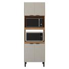 Armário Paneleiro Firenze Duplo Forno Amêndola Touch Nude Prime Tx - Demóbile Armário Paneleiro Firenze Duplo Forno Amêndola Touch Nude Prime Tx - Demóbile