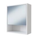 Armário Para Banheiro 1 Porta Com Espelho B85 Branco NOVAM Armário Para Banheiro 1 Porta Com Espelho B85 Branco NOVAM