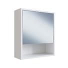 Armário para Banheiro com Porta e Espelho Slim Nova Móbile Branco Armário para Banheiro com Porta e Espelho Slim Nova Móbile Branco