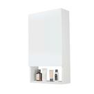 Armário para Banheiro Lavabo Suez Branco 34cm