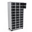 Armário para Celular 30 Portas em Aço com Chave 135x63x28 cm Steelon Móveis