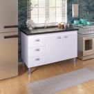 Armário para Cozinha 114 cm 2 Portas 3 Gavetas São Luis Branco