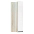 Armário Para Cozinha 15cm 1 Porta Lis Legno Crema C/Branco