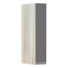 Armário Para Cozinha 15cm 1 Porta Lis Legno Crema C/Cinza Armário Para Cozinha 15cm 1 Porta Lis Legno Crema C/Cinza