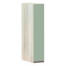 Armário Para Cozinha 15cm 1 Porta Luci Legno Crema C/Verde