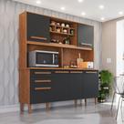 Armário para Cozinha 6 Portas 2 Gavetas Luna Plus