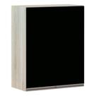 Armário Para Cozinha 60cm 2 Portas Legno Crema C/Preto Tx