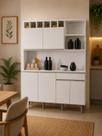 Armário Para Cozinha Kit Alice Ambiente Branco Ajl