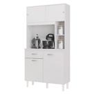 Armário Para Cozinha Kit Duda 90 Cm Branco Poquema