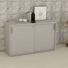 Armário para Escritório Baixo 120cm X 74cm com 2 Portas de Correr e Chave Corporate Armário para Escritório Baixo 120cm X 74cm com 2 Portas de Correr e Chave Corporate