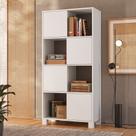 Armário para Escritório e Home Office com 8 Nichos 4 Portas Wally