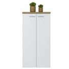 Armário Para Escritório Home Office Multiuso 2 Portas Orly A02 Olmo Branco - Lyam Decor