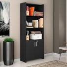 Armário para Escritório Semi-Aberto 2 Portas com Chave