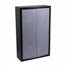 Armário para ferramentas de aço com 3 gavetas e porta na cor preta ref.1115 fercar arm12