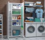 Armário Para Lavanderia Multiuso 2 Portas Alto Dispensa
