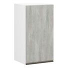 Armário Perola 40cm 1 Porta Branco Polar C/Concreto