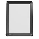 ARMÁRIO PLÁSTICO COM PERFIL DE ALUMÍNIO 01 PORTA SOBREPOR PRETO 35x11,3x45CM - ASTRA