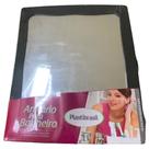 Armário Plástico Preto Banheiro C/ Espelho Parafusos E Fixadores - RP3D Armário Plástico Preto Banheiro C/ Espelho Parafusos E Fixadores - RP3D