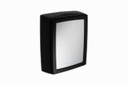 Armário plástico versátil porta reversível sobrepor preto 30x37x11cm - astra Armário plástico versátil porta reversível sobrepor preto 30x37x11cm - astra