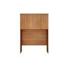 Armário Ponte Modulado Aéreo Casal Rizon c/ 4 Portas cor Freijó Cumaru - Novo Horizonte Armário Ponte Modulado Aéreo Casal Rizon c/ 4 Portas cor Freijó Cumaru - Novo Horizonte
