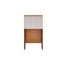 Armário Ponte Modulado Aéreo Solteiro Rizon/Linea c/ 3 Portas Cumaru/Fendi 25 - Novo Horizonte