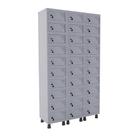 Armario Porta Objetos 30 Portas Cinza Com Fechadura Pandin