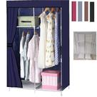 Armario portatil para quarto com cabideiro prateleira sapateira organizador e caixas, ideal para praia e camping